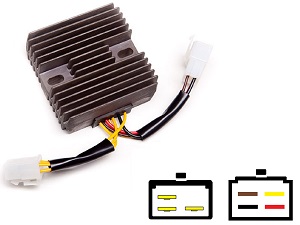 CARR471 - Kawasaki Z1300 MOSFET Voltage regulator rectifier (SH230-12, SH530-12 Shindengen) CARR471 - Kawasaki Z1300 MOSFET Voltage regulator rectifier (SH230-12, SH530-12 Shindengen)