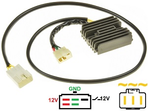 CARR694-X11 Honda CB1100SF X11 X-Eleven MOSFET Voltage regulator rectifier Lithium Ion - 31600-MCC-601