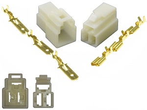 Stator Alternator - voltage regulator rectifier plug connector set set 3 (out of phase terminal positioning)