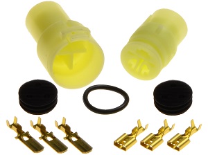 Stator connector plug set waterproof (round)