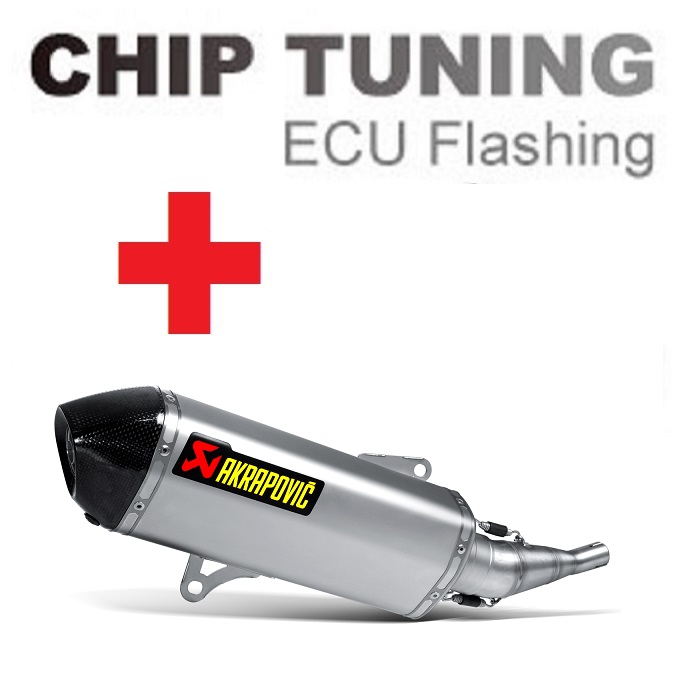 Yamaha X-City 250 / X-Max 250 2007-2016 High Performance ECU Flash tuning + Akrapovic S-Y2SO7-HRSS (Stage 3)