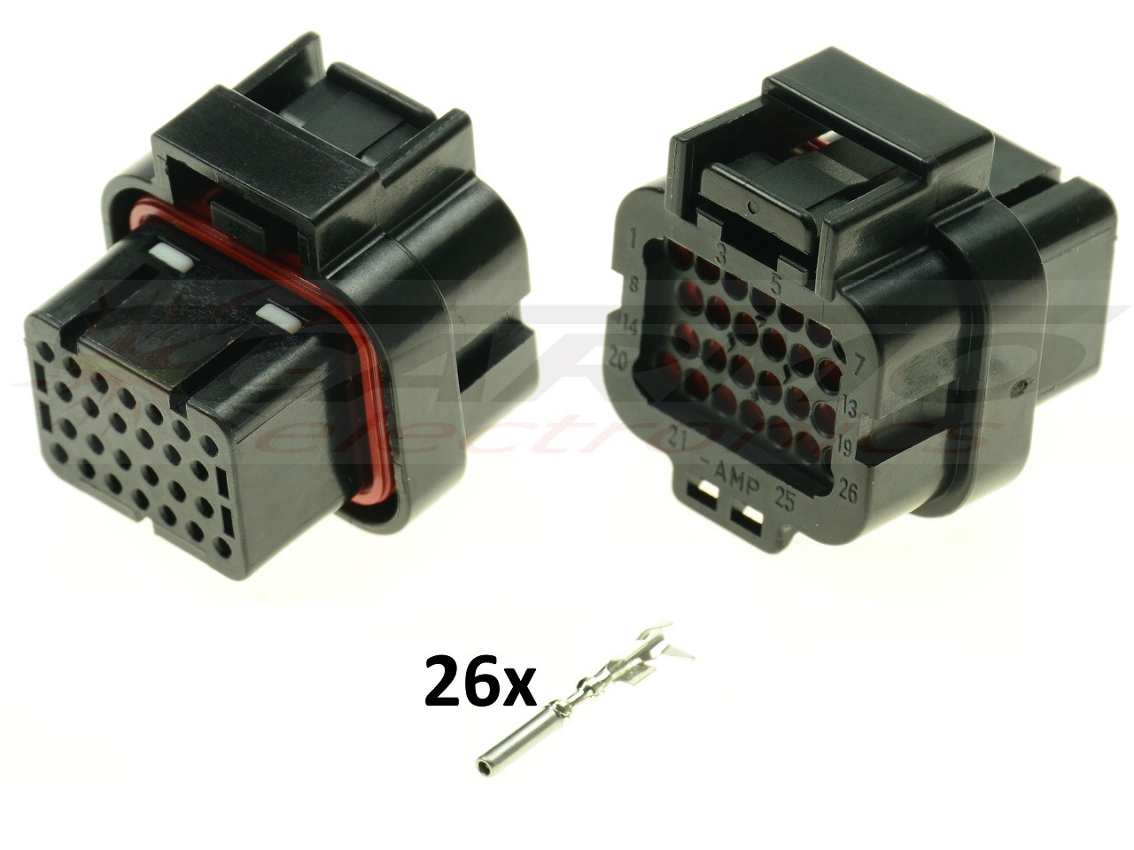 Moto Guzzi IAW 26 way ECU CDI ECM motorcyle connector set - Click Image to Close