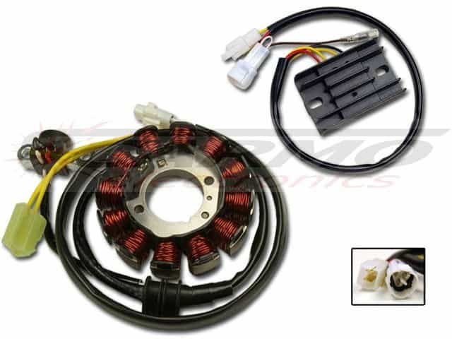 CARG1361 & CARR1361 Stator and voltage regulator rectifier Yamaha WR250 WR450 - Click Image to Close