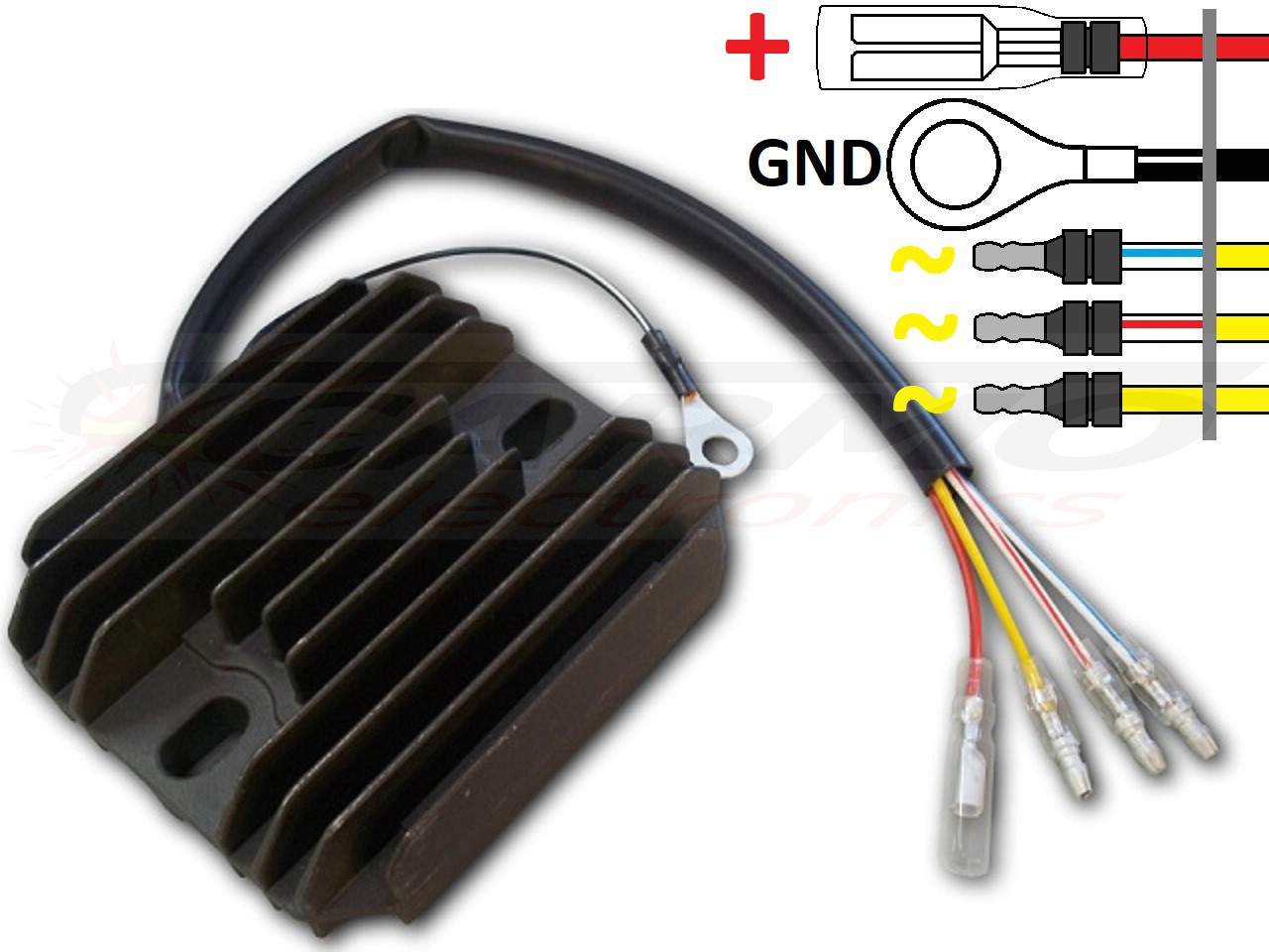 CARR101 - Suzuki GS MOSFET Voltage regulator rectifier (32800-45210, 32500-49010, RS21) - Click Image to Close