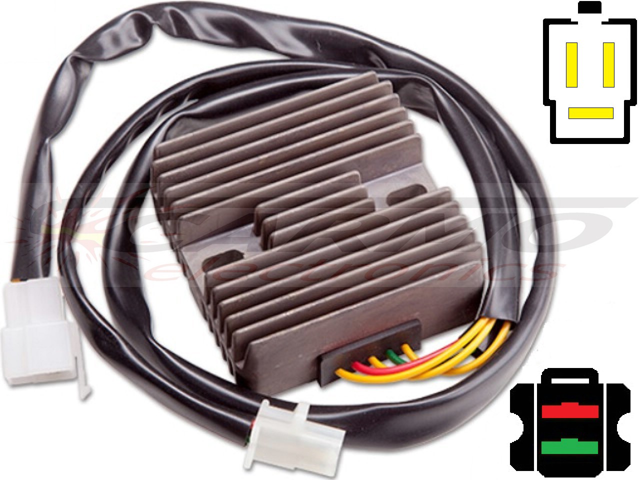 CARR1251 Honda CRM250 MOSFET Voltage regulator rectifier - Click Image to Close