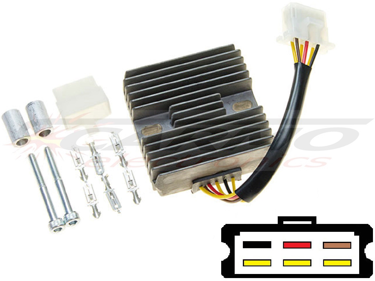 CARR151 - Kawasaki EN500 GPZ500 MOSFET Voltage regulator rectifier SH530-12 - Click Image to Close