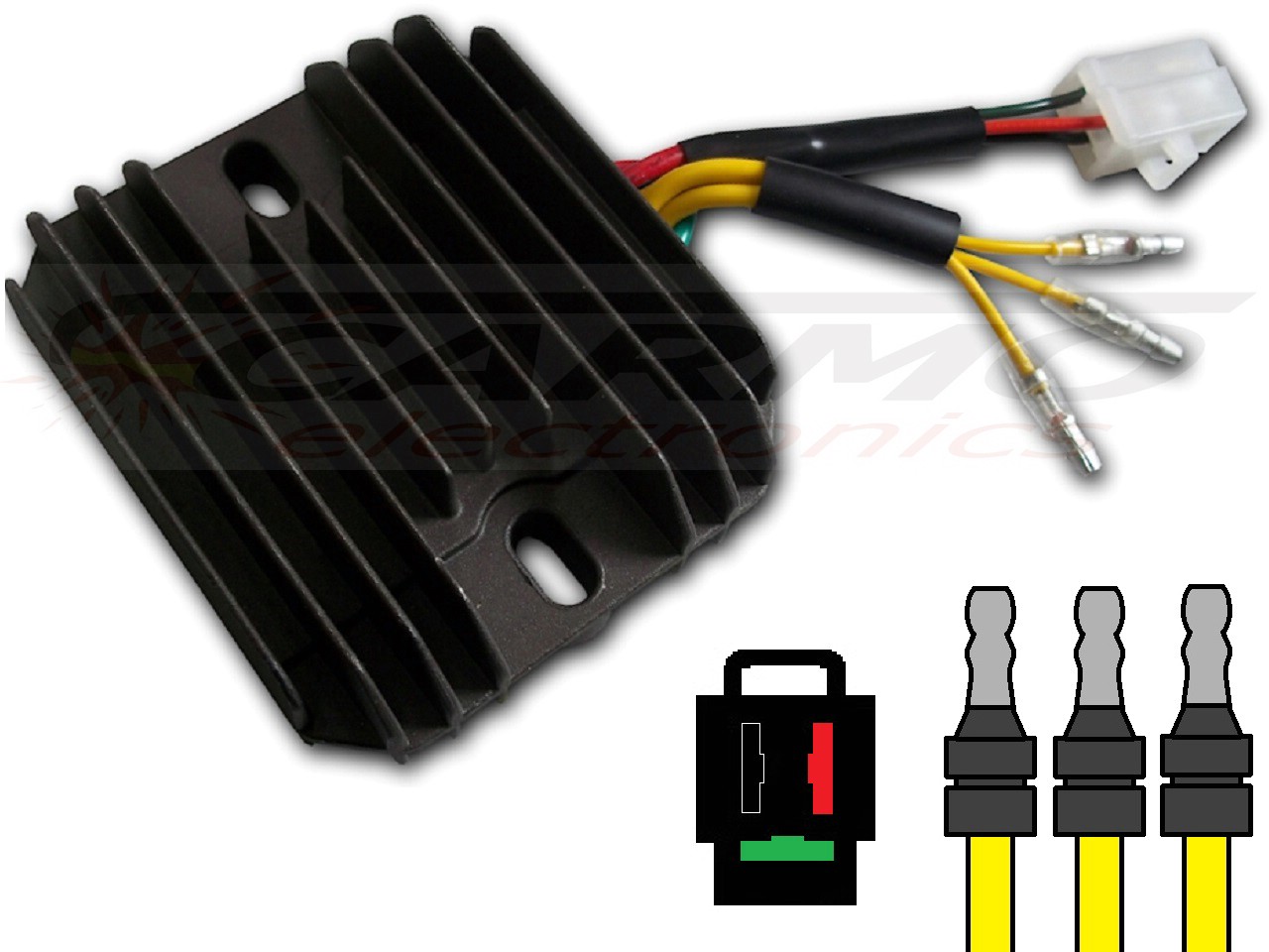 CARR204-XL Honda XL600 - MOSFET Voltage regulator rectifier (SH532-12) - Click Image to Close