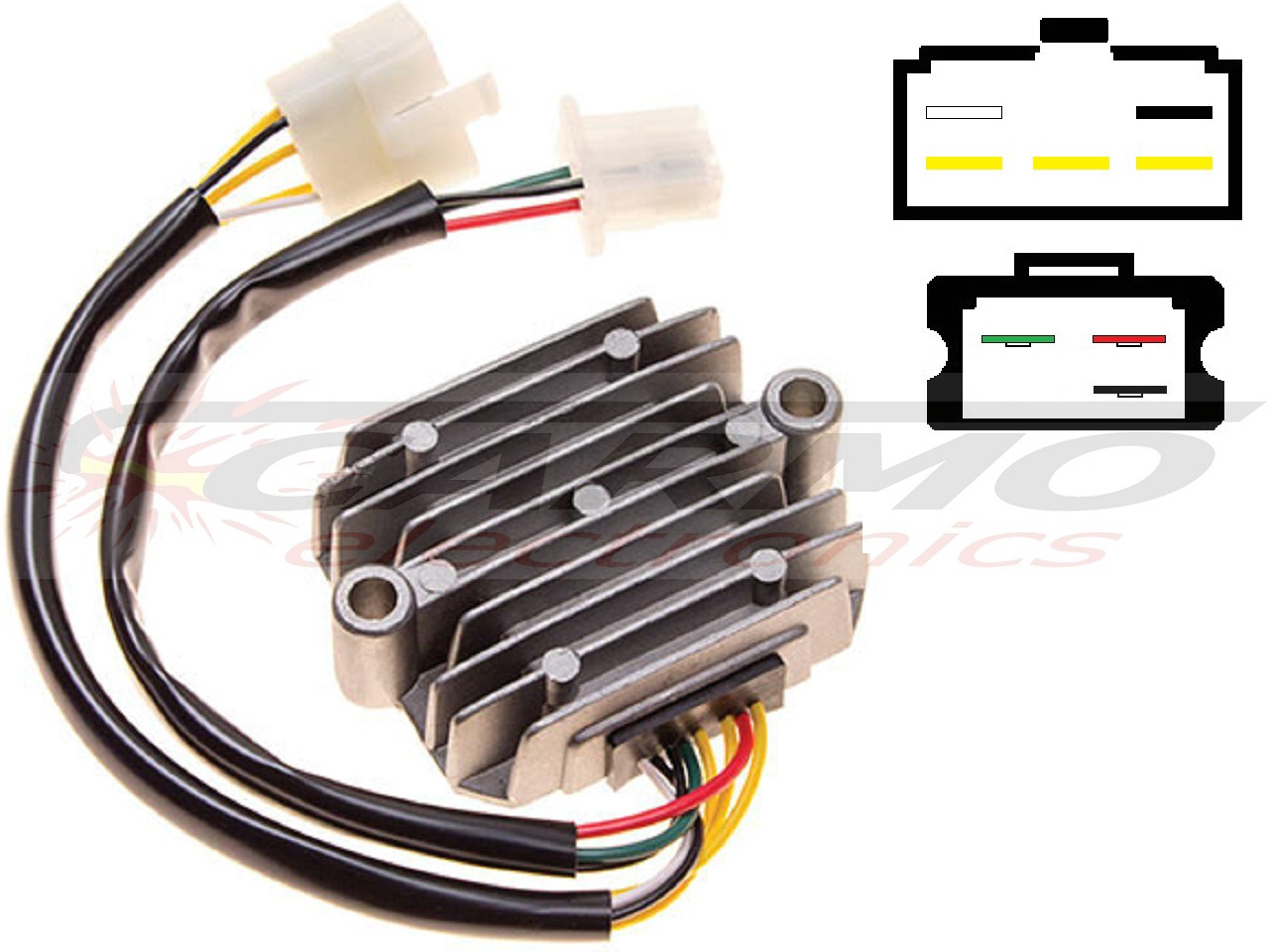 CARR211 Honda CB MOSFET Voltage regulator rectifier (SH234-12, SH236-12, SH236A-12, SH236B-12, SH538-12, SH255-12) - Click Image to Close