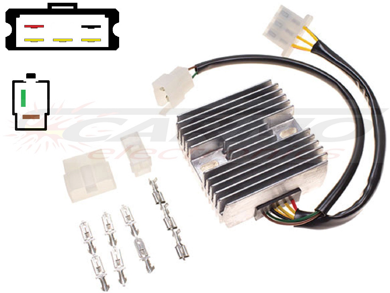 CARR341 - Kawasaki Z650 KZ650 MOSFET Voltage regulator rectifier - Click Image to Close