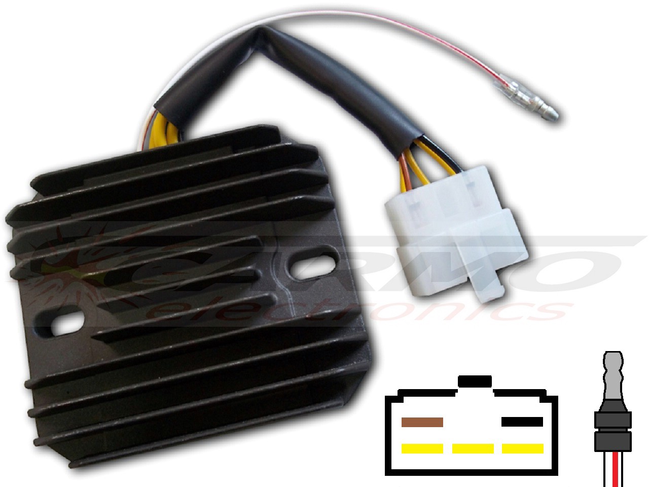 CARR371 - Kawasaki KZ Z MOSFET Voltage regulator rectifier - Click Image to Close
