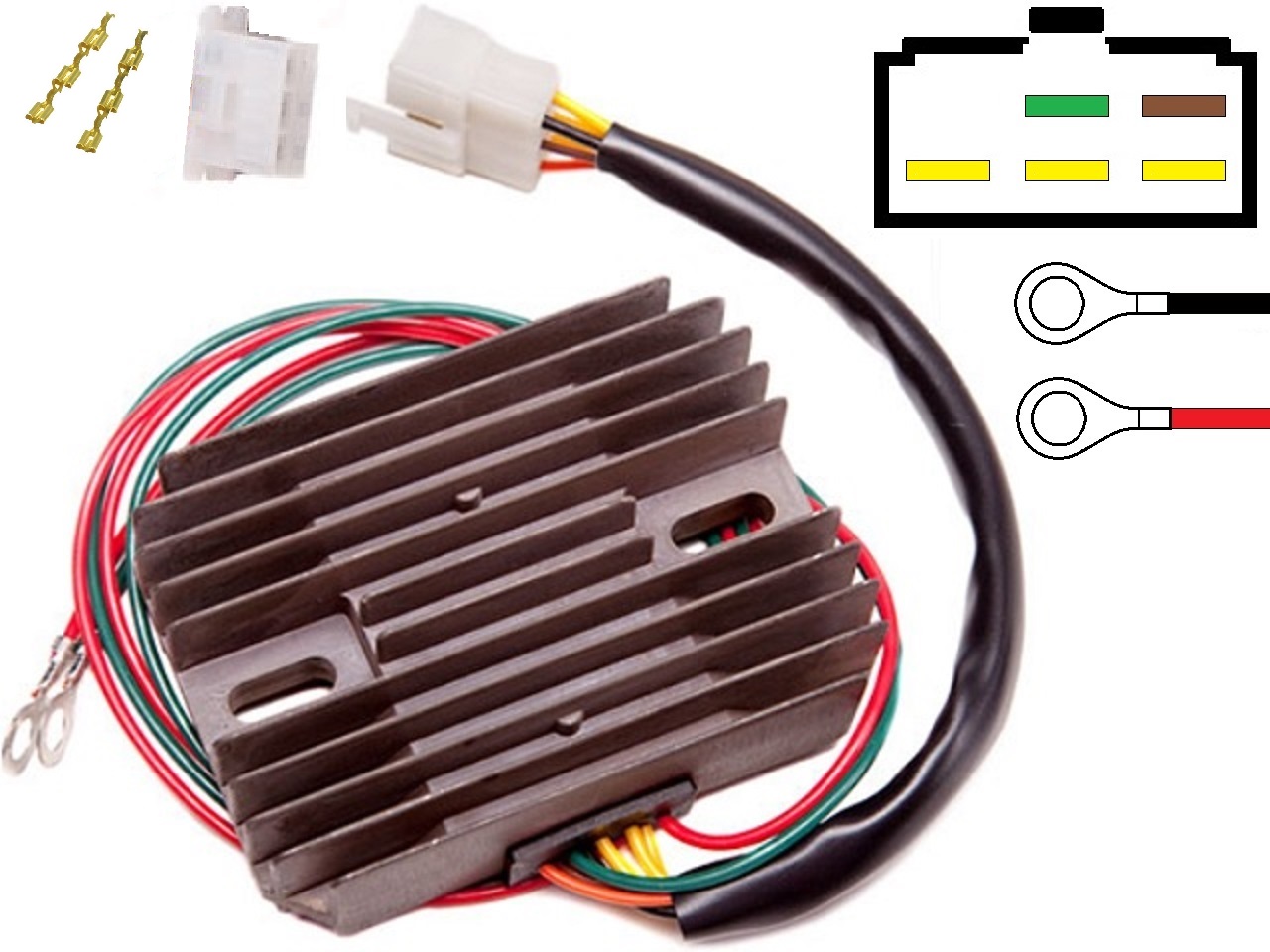 CARR451 - BMW Moto Guzzi MOSFET Voltage regulator rectifier - Rotor-1 - Click Image to Close