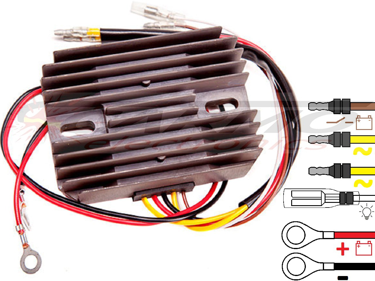 CARR4511 Moto Guzzi Cagiva MOSFET Voltage regulator rectifier - Click Image to Close