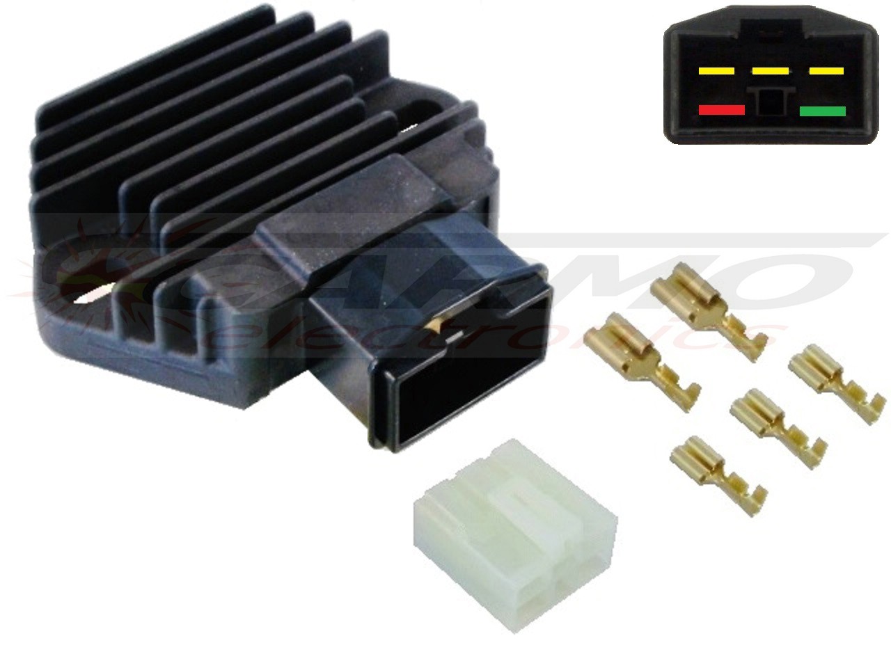 CARR581 + Contra Honda MOSFET Voltage regulator rectifier - Click Image to Close