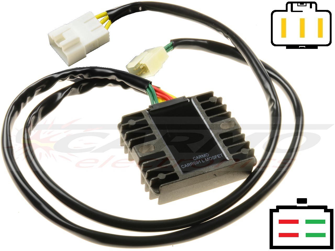 CARR694VTX 75cm Honda VTX1300 MOSFET Voltage regulator rectifier - Click Image to Close