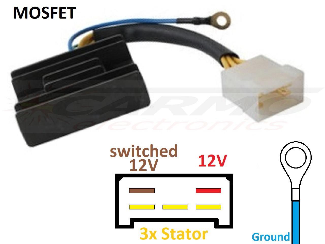 CARR8254 Aprilia MOSFET Voltage regulator rectifier - Click Image to Close