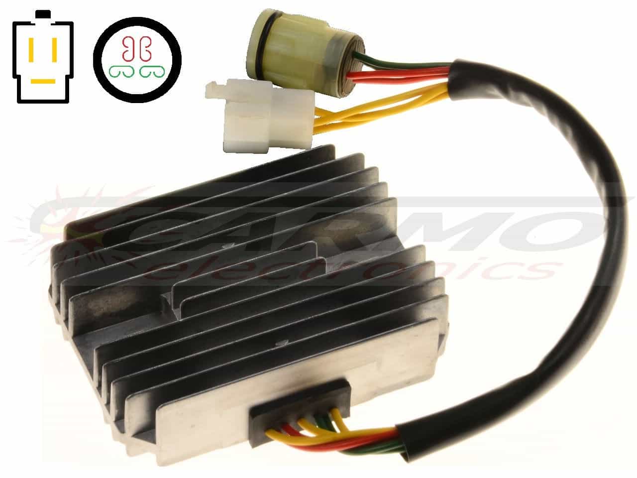 CARR831 Honda XRV750 Africa Twin MOSFET Voltage regulator rectifier - Click Image to Close