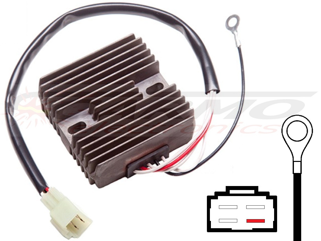 CARR984-LI Yamaha MOSFET Voltage regulator rectifier - Lithium Ion - Click Image to Close