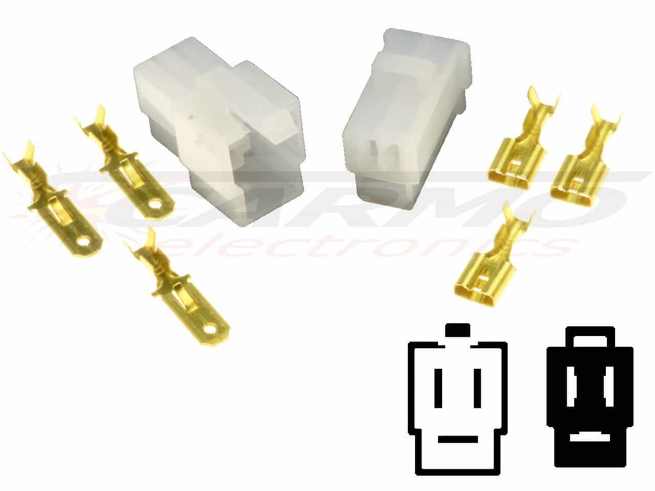 Bike stator connector plug set - Click Image to Close