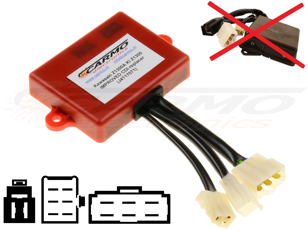 Kawasaki Z1300 ZN1300 Voyager igniter ignition module CDI TCI Box J4T17071, 21119-1073 - Click Image to Close