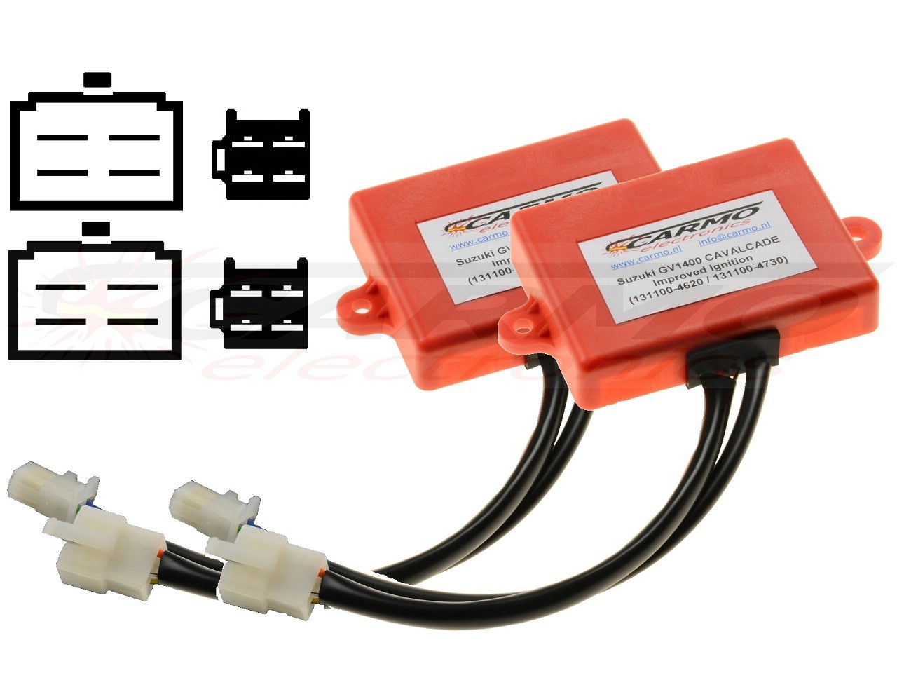 Suzuki GV1400 Cavalcade igniter ignition module CDI TCI Box (131100-4620, 131100-4730) - 2X - Click Image to Close