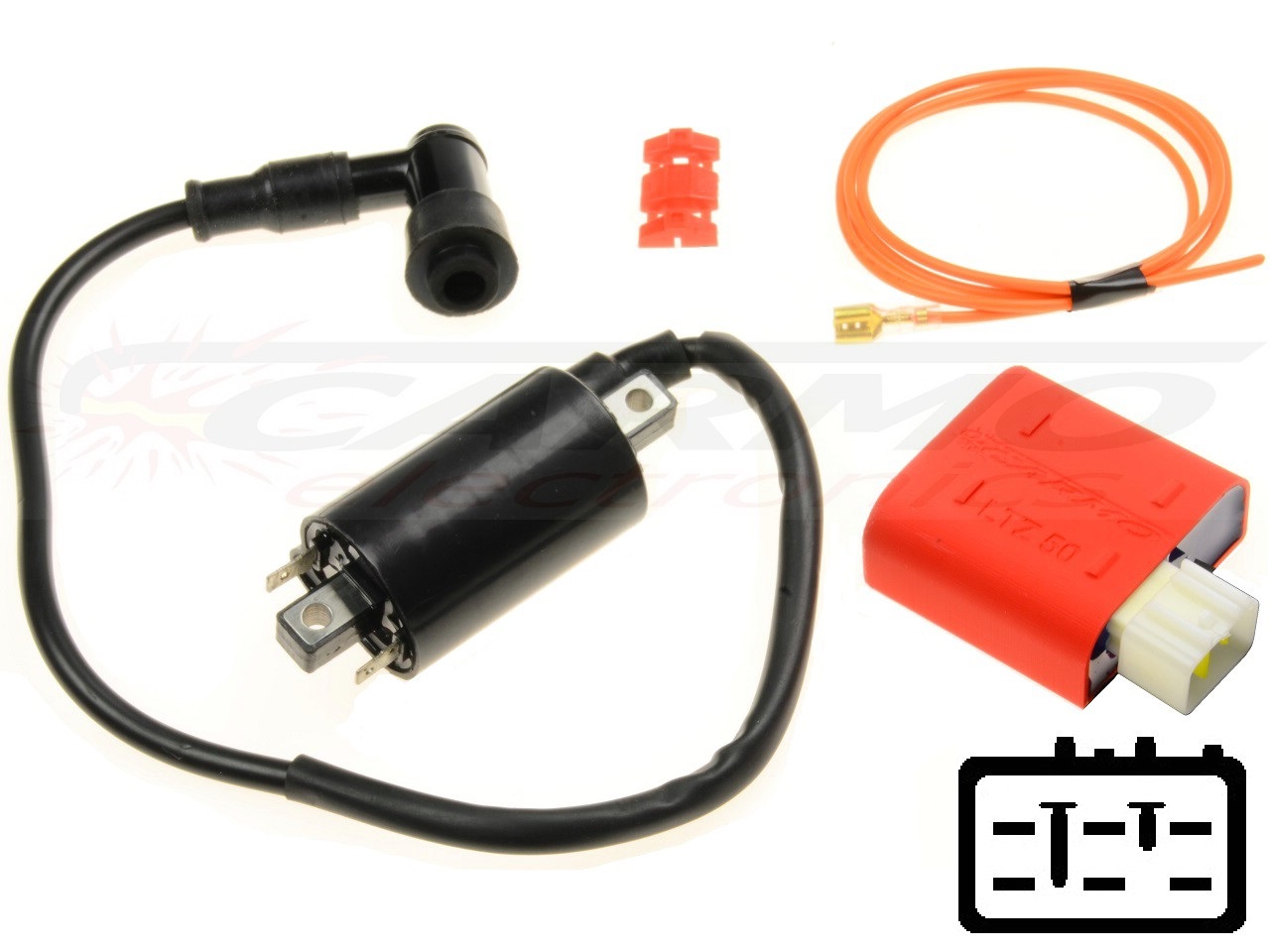 Improved Suzuki LTZ90 quadsport igniter ignition module CDI TCI Box - more power no rev limiter - Click Image to Close